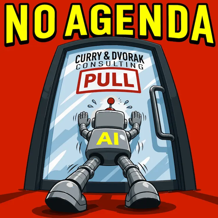 No Agenda Cover – AI Work'